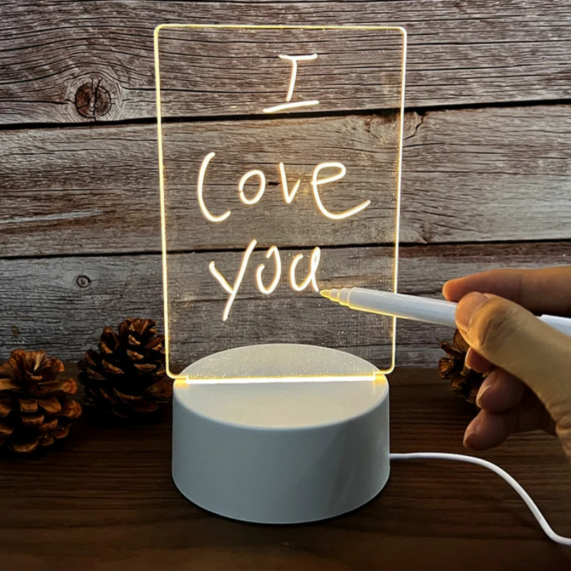 Lámpara Creativa de Mensajes Cuadro Iluminado