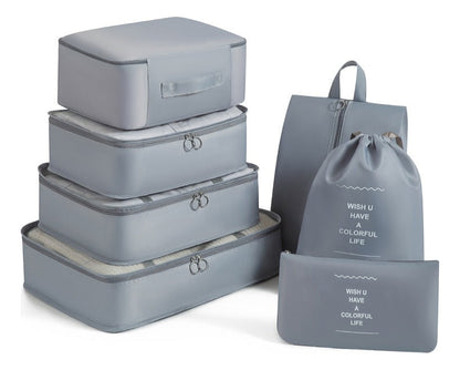 Kit 7 Bolsas Organizadoras para Valija de Viaje (PAGÁ 4 LLEVÁ 7)