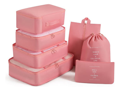 Kit 7 Bolsas Organizadoras para Valija de Viaje (PAGÁ 4 LLEVÁ 7)