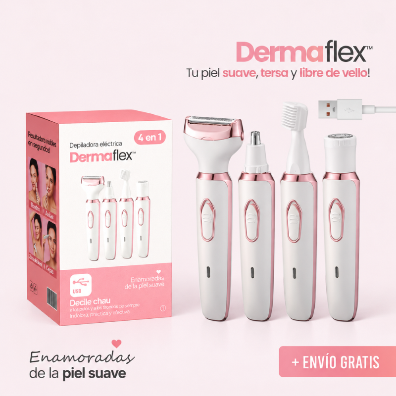 Depiladora eléctrica 4 en 1 – DermaFlex®
