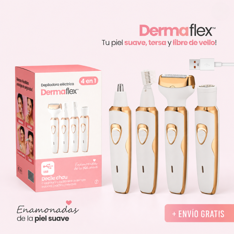 Depiladora eléctrica 4 en 1 – DermaFlex®
