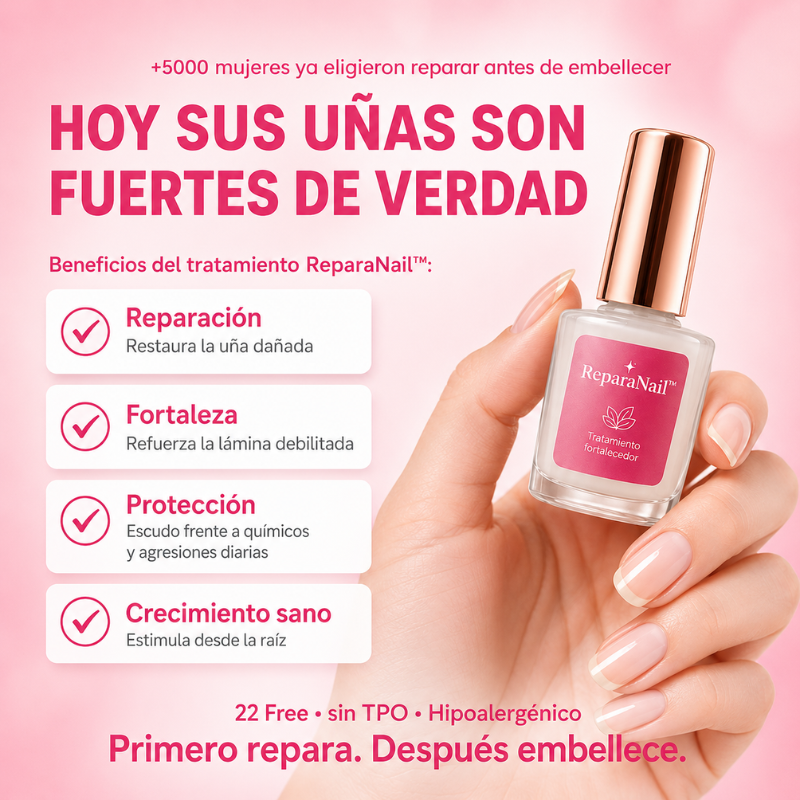 Tratamiento Fortalecedor y Reparador para Uñas Débiles – ReparaNail™