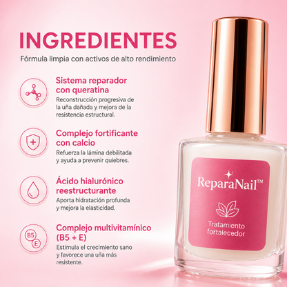 Tratamiento Fortalecedor y Reparador para Uñas Débiles – ReparaNail™