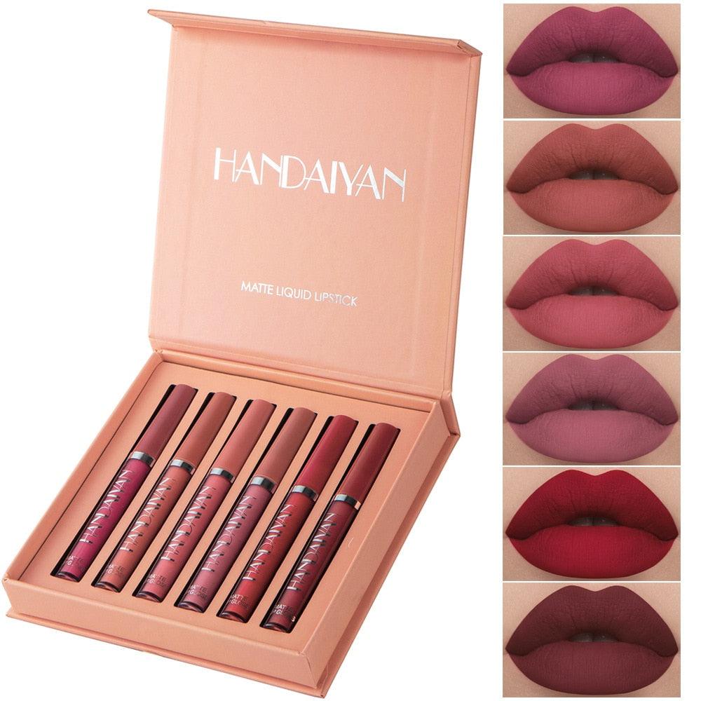 Conjunto con 6 Labiales (Tonos Oscuros)