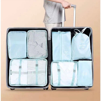 Kit 7 Bolsas Organizadoras para Valija de Viaje (PAGÁ 4 LLEVÁ 7)